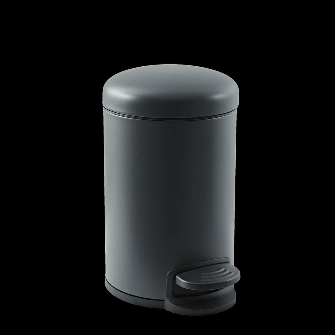 METAL DUSTBIN GREY SILVER 3LT WITH PEDAL