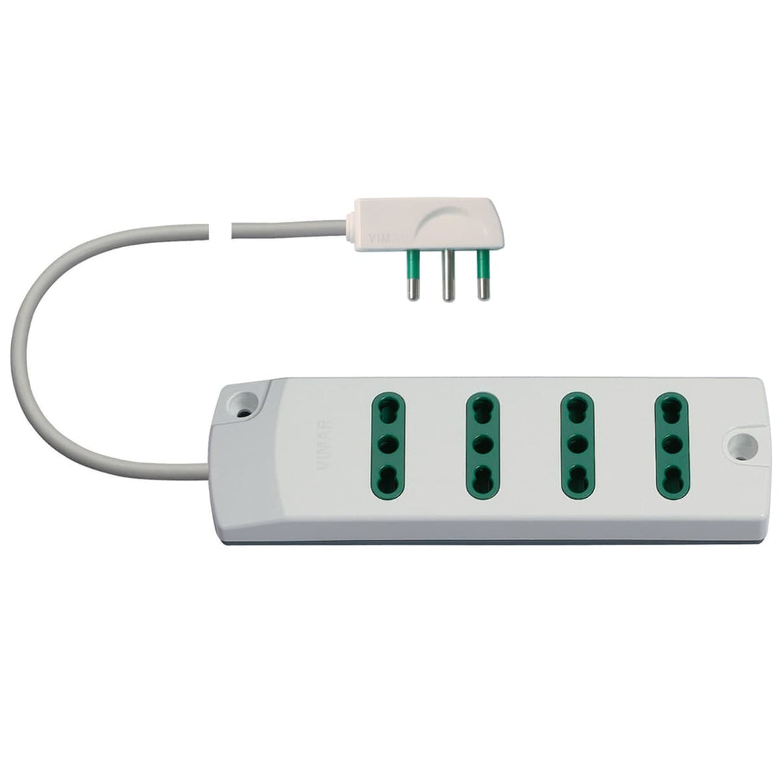 MULTISOCKET PLUG 16A 4 SOCKETS 2-PIN 10/16A CABLE 1.5MT WHITE - best price from Maltashopper.com BR420110404