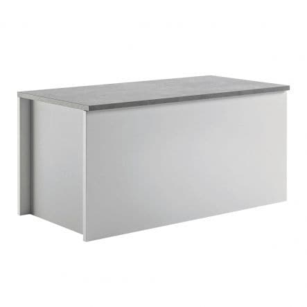 CONCRETE ENTRANCE BENCH WITH WHITE FRONTS - best price from Maltashopper.com BR440001799