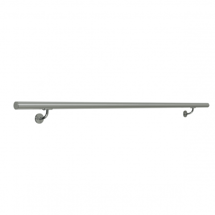 Satin stainless steel handrail kit20 2m - best price from Maltashopper.com BR440001339