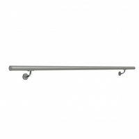 Satin stainless steel handrail kit20 2m - best price from Maltashopper.com BR440001339