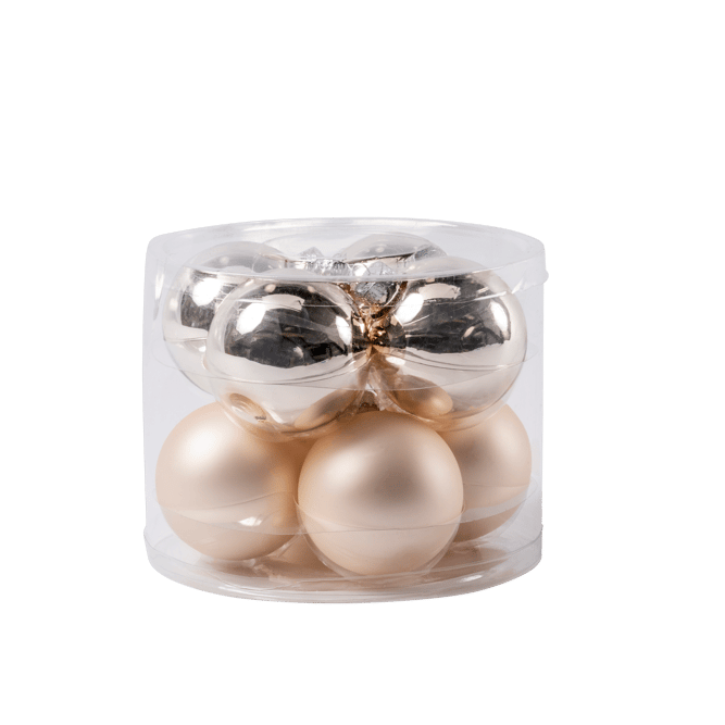 Casa PEARL Christmas ball set of 8 antique whiteØ 7 cm