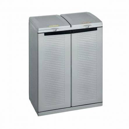 Bricocenter ECOLINE 2 GREY RESIN RECYCLING CABINET W68XP39XH88,7