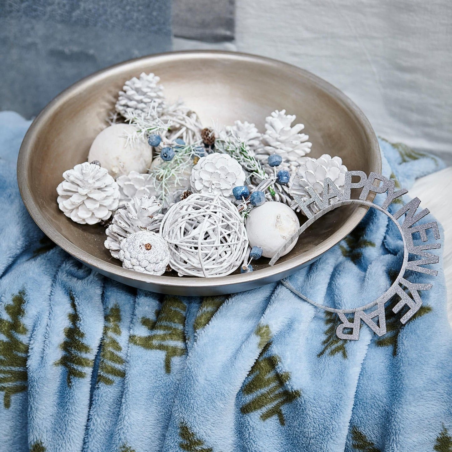 Casa HAPPY NEW YEAR headband, 2 color variants