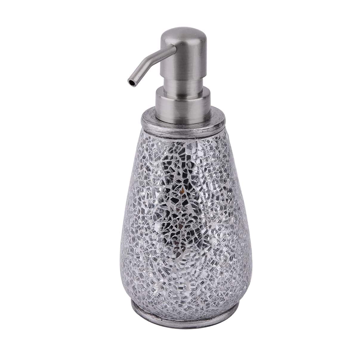 SENSEA GLAM SILVER CERAMIC COUNTERTOP SOAP DISPENSER Best Price at