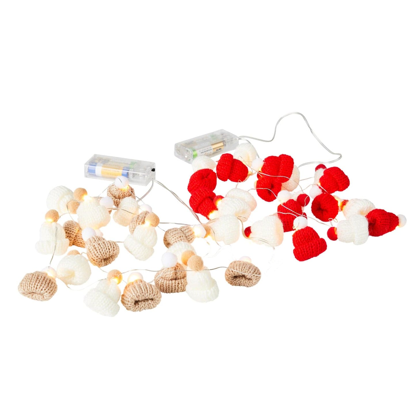 Casa SANTA Christmas hats, light string 20 LEDS