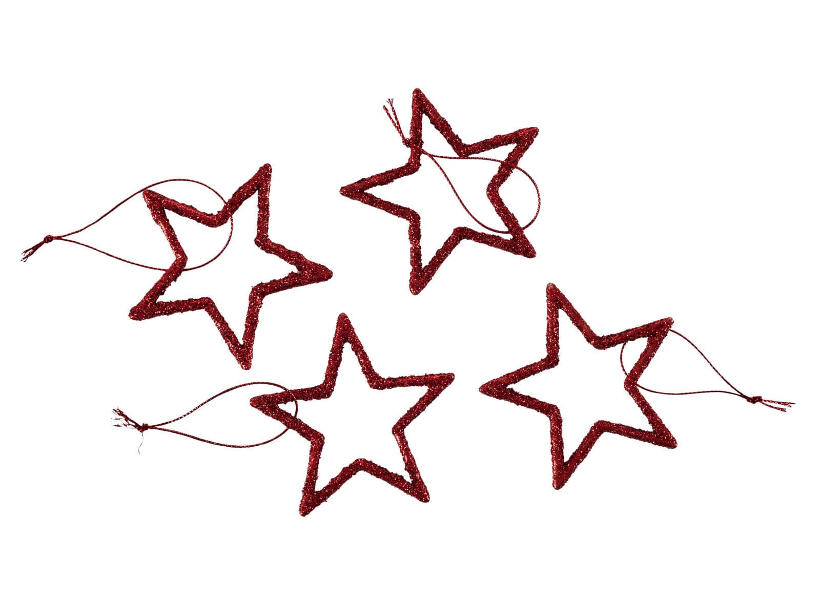 STARS hanging decoration, set of 4, 2 color variants - best price from Maltashopper.com CS665343