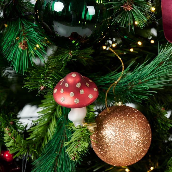 Casa CHAMPIGNON Red decorative clip H 10 cm