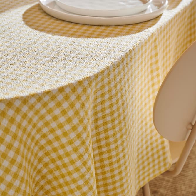 VICHY Yellow tablecloth - best price from Maltashopper.com CS688807