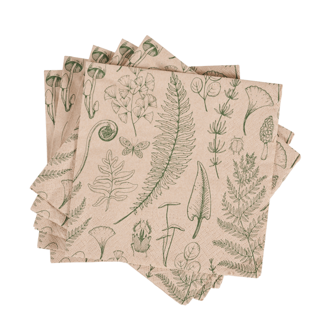 Casa ECO NATURE Set of 20 multicolored napkins, W 33 x L 33 cm