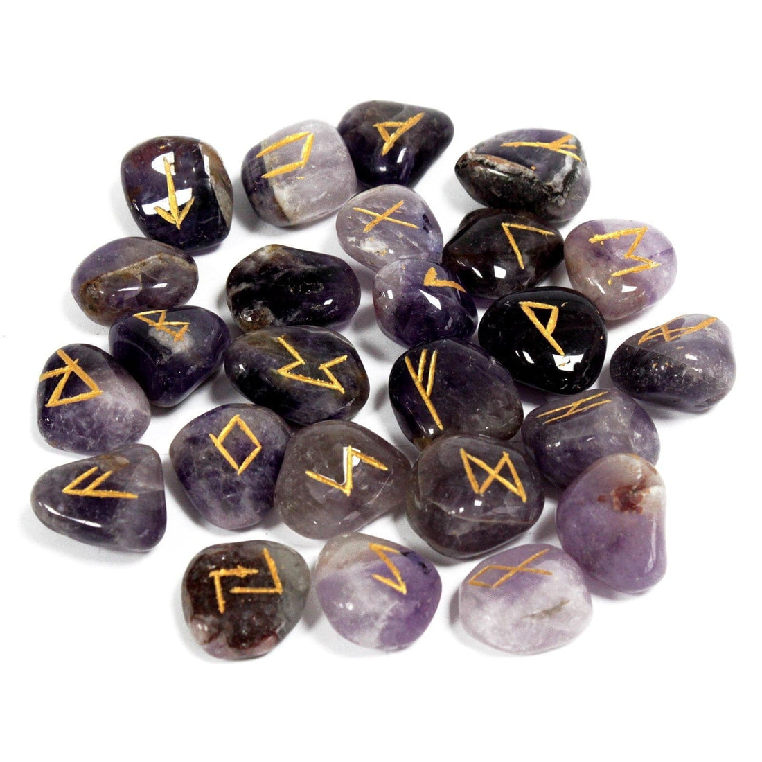 Indian Runes in Pouch - Amethyst - best price from Maltashopper.com RUNE-35