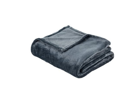 Casa FLANNEL Gray plaid, W 150 x L 200 cm