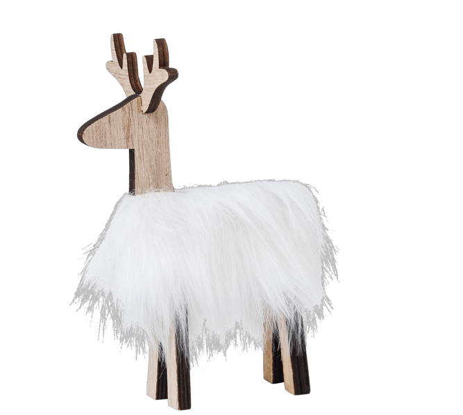 Casa BUCK White ornament decoration, H 16 x W 8 x D 10 cm