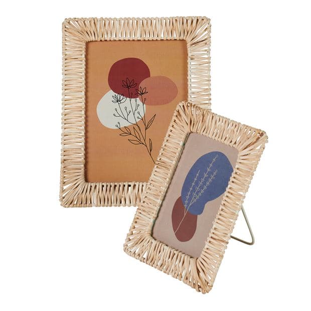Casa RATTAN Natural photo frame H 20 x W 15 cm