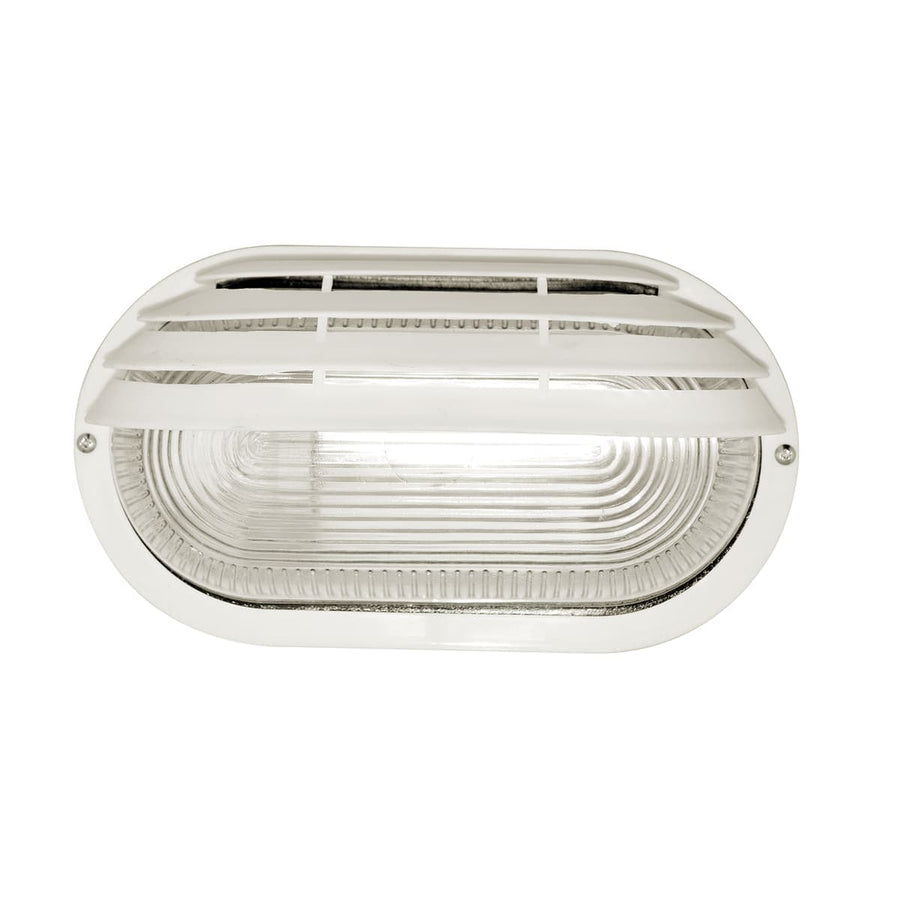 Bricocenter CESENA PLASTIC WALL LIGHT WHITE 27X12X15 CM E27=60W IP44