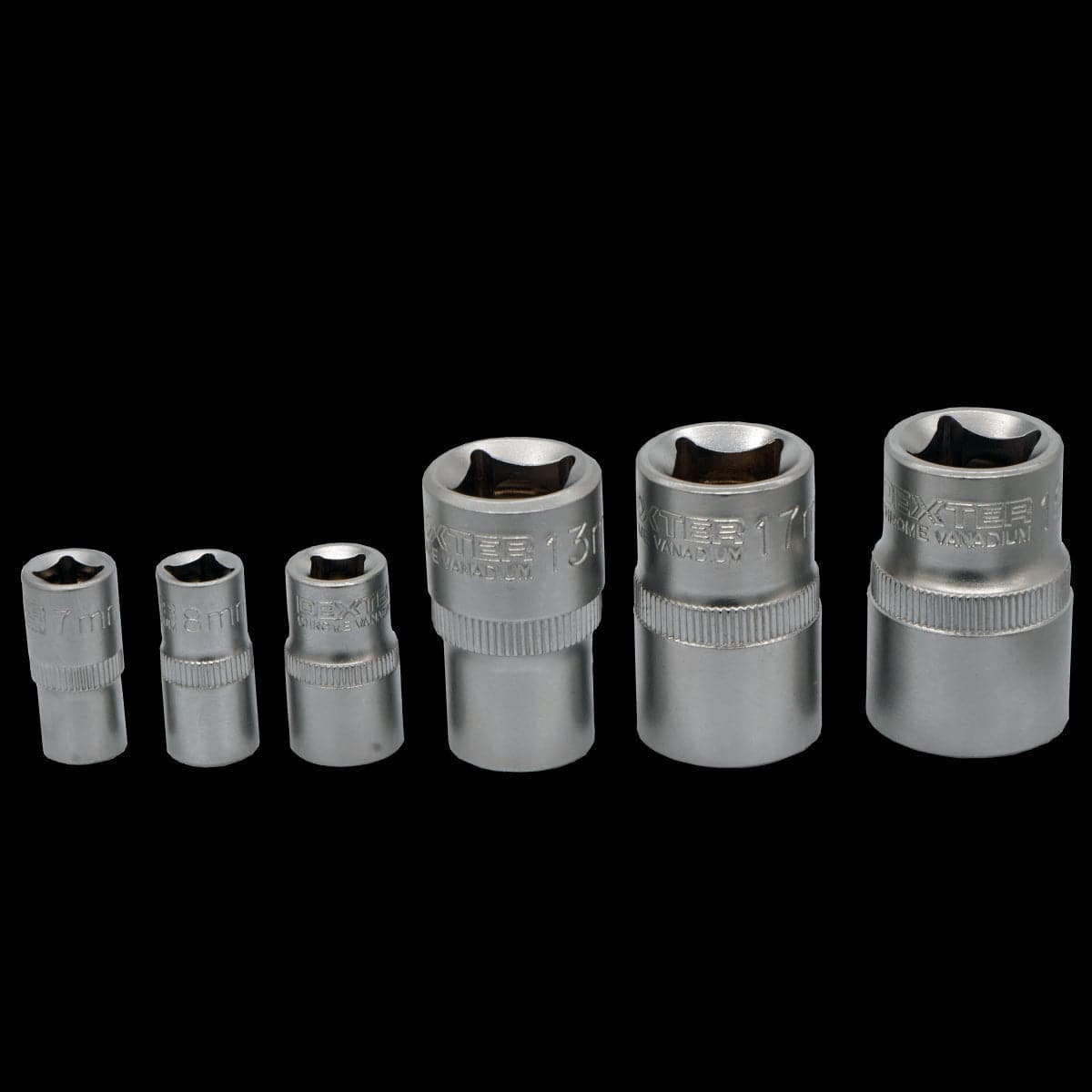 6-PIECE SET OF DEXTER CHROME VANADIUM SOCKETS - best price from Maltashopper.com BR400002961