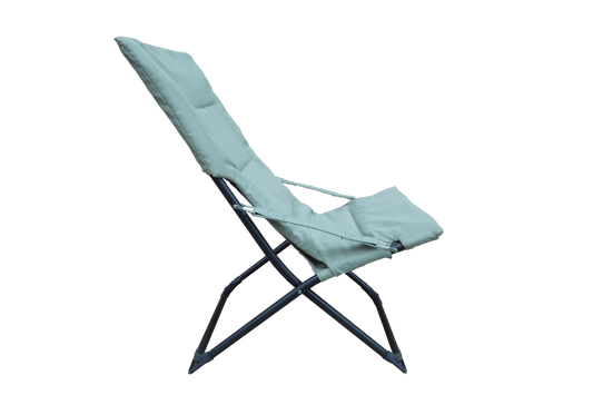Bricocenter MARSELLA Relaxation chair steel, polyester green sage