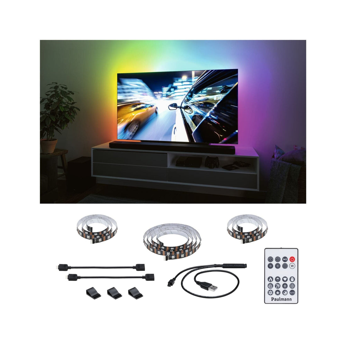 LED STRIP FOR TV 75" RGB WITH USB