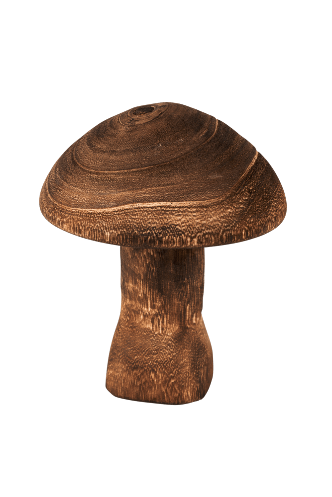 PAOLO Brown mushroom H 15 cm - Ø 13 cm - best price from Maltashopper.com CS664734