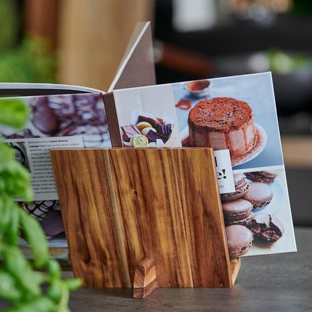 ACACIA LUX Recipe book stand natural tablet H 16 x W 18 x D 11.5 cm - best price from Maltashopper.com CS646800