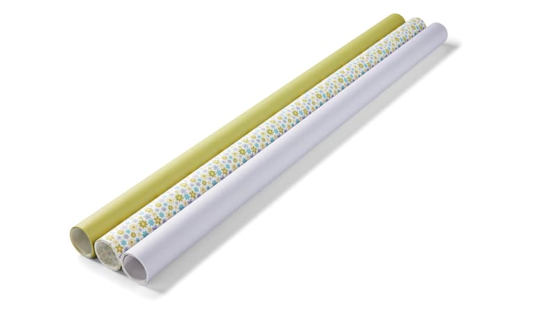 Casa BLOOM Wrapping paper 3 designs in various colours, W 70 x L 200 cm