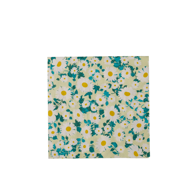 Casa DAISIE Set of 20 green napkins