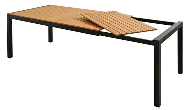 Casa MATILDA Extendable black table H 75 x W 189 x D 100 cm