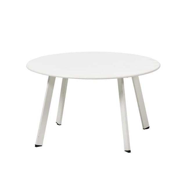Casa NURIO Matt white lounge table H 40 cm - Ø 70 cm