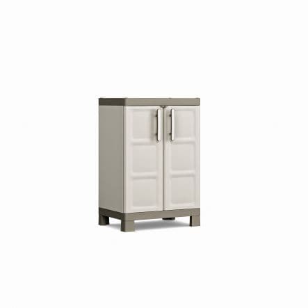 Bricocenter EXCELLENCE LOW CABINET 2 ADJUSTABLE SIDES - 65x45x97H BEIGE/TORTORA