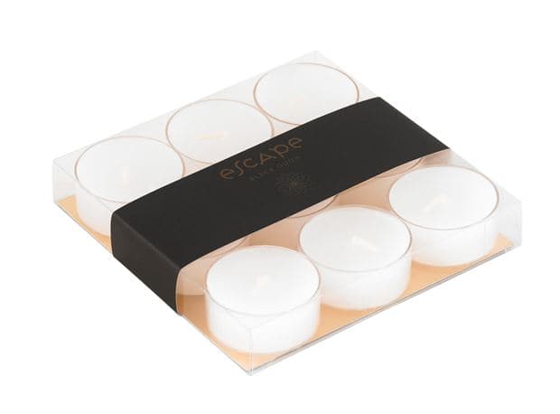 Casa BLACK OUDH Scented tealights set of 9 black