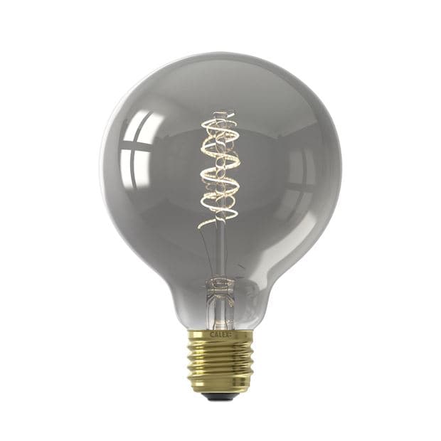 Casa CALEX LED filament bulb E27 1800K titanium, L 14 cm - Ø 9,5 cm