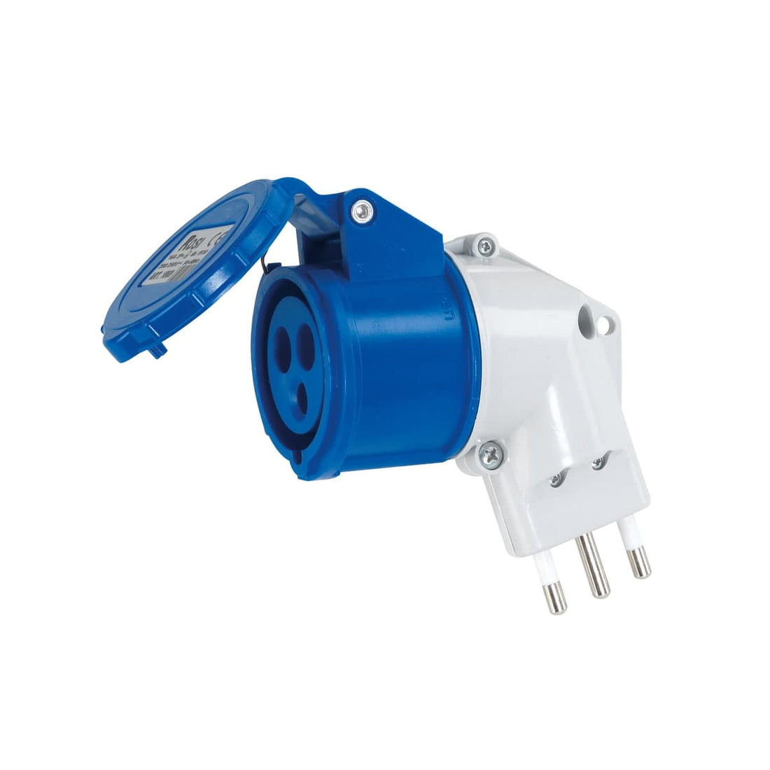 Industrial adapter Italian plug 2P+E 16A socket 200-25