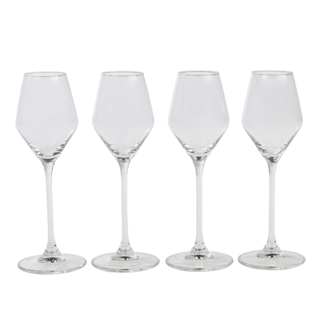 Casa AFTER DINNER Port glass set of 4 transparent,