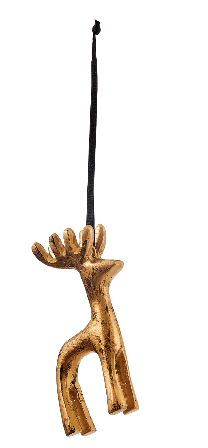 Casa CERVUS Golden hanging decoration, H 10 x W 6 x D 2,3 cm