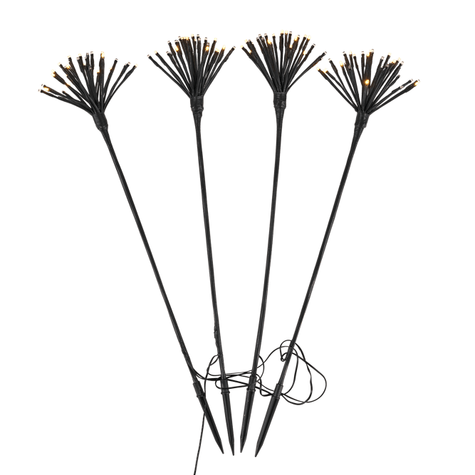 WARRE Decorative star set of 4 black H 70 cm - best price from Maltashopper.com CS665287