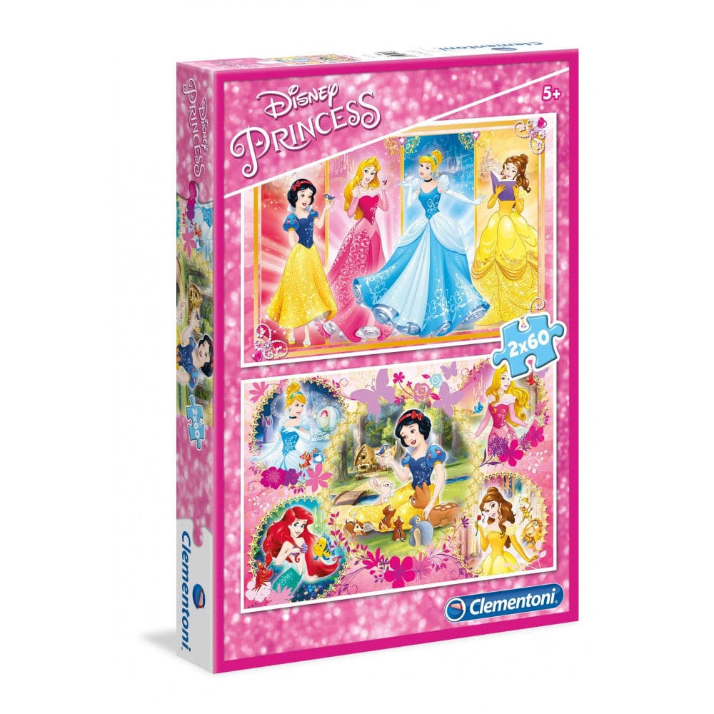 2 Puzzles Of 60 Pieces Disney Princesses