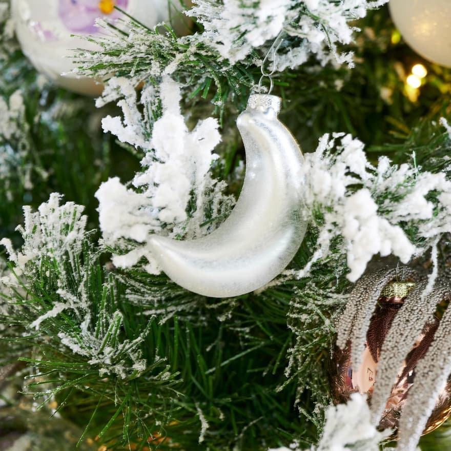 Casa LUNAR SILVER CHRISTMAS BALL H 9 cm