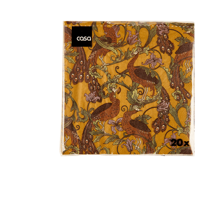 PAVONA Set of 20 paper napkins in various colors W 33 x L 33 cm - best price from Maltashopper.com CS677733