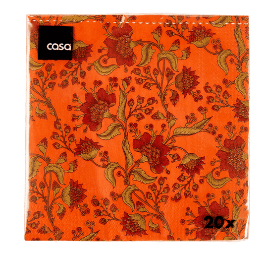Casa SARI Set of 20 paper napkins in various colors W 33 x L 33 cm