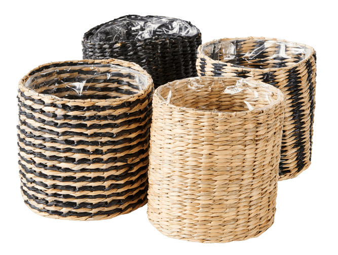 Casa HAIPHONG Plant pot, 4 variants, natural, H 13 cm - Ø 13 cm