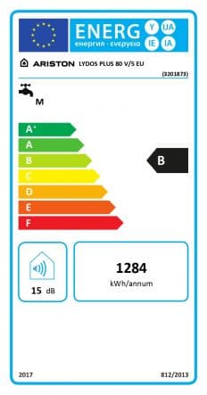 80 LITRE ELECTRIC WATER HEATER LYDOS PLUS 80V/5 EU ARISTON - best price from Maltashopper.com BR430006025