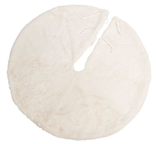 Casa ROGER White Nat tree base cover, Ø 90 cm