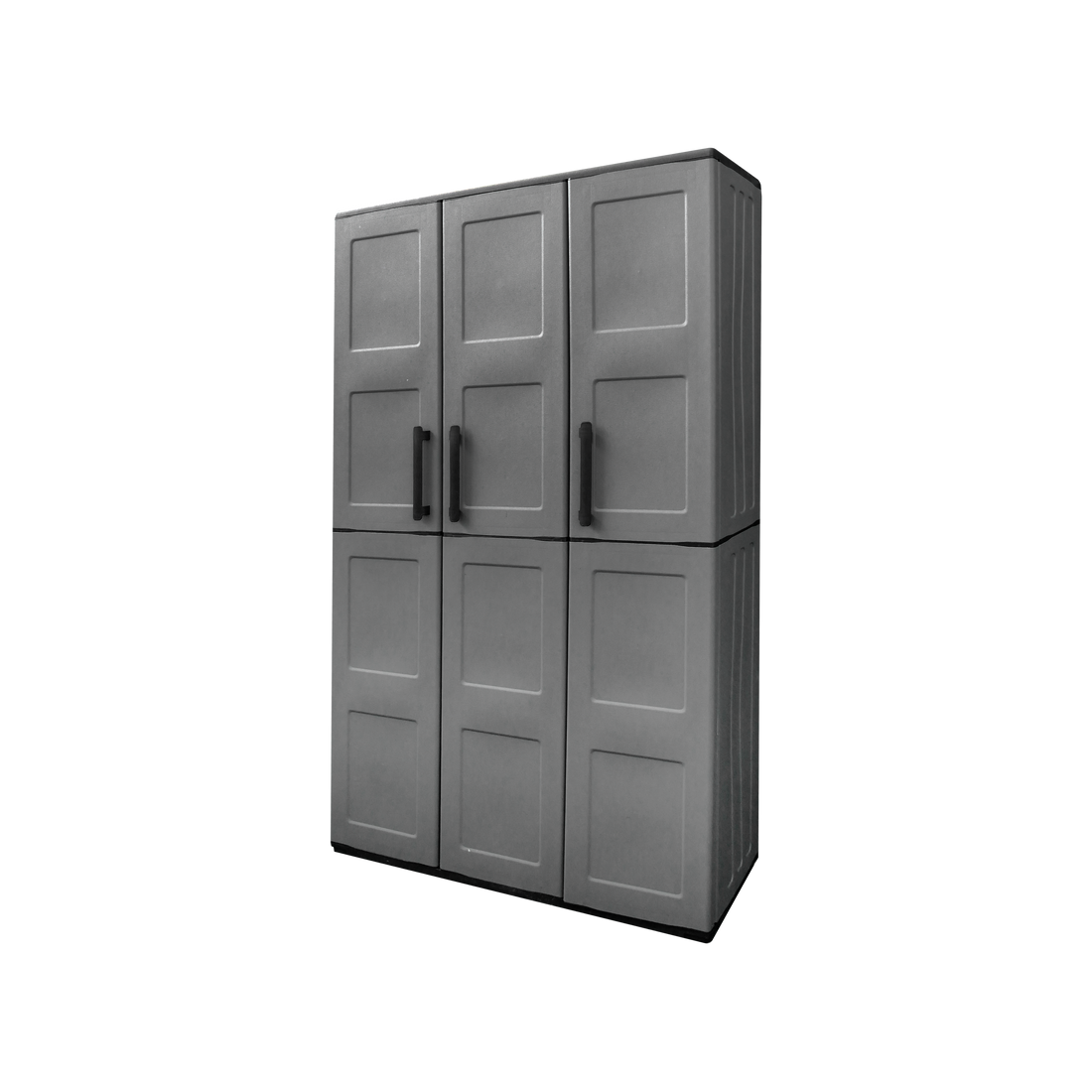 FREE HIGH CABINET 3 DOORS W102xD37xH163CM RECYCLED POLYPROPYLENE