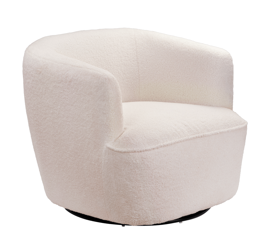 HARVEY White armchair - best price from Maltashopper.com CS681737