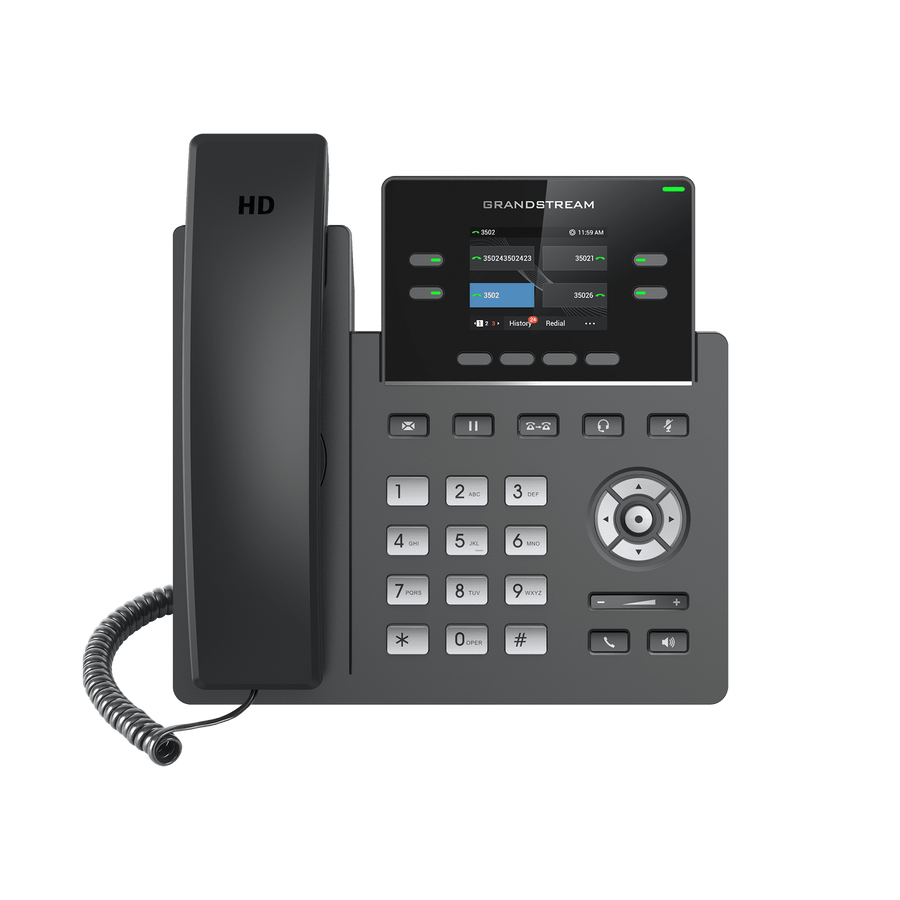 Grandstream GRP2612 (no POE) 2-line carrier-grade IP phone