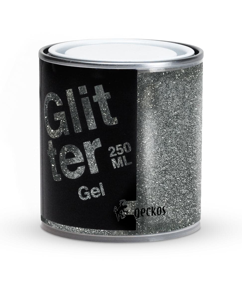 GLITTER FOR WATER PAINT SILVER 250 ML