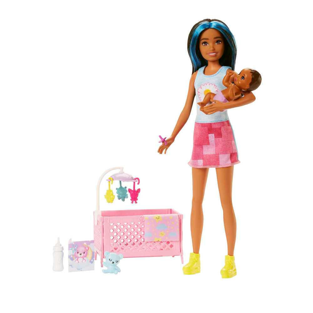 Barbie Skipper Babysitter Nanna With Black And Blue Hair