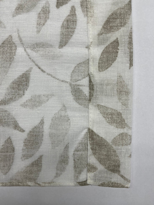 Foglie net curtain, beige, 45x230 cm