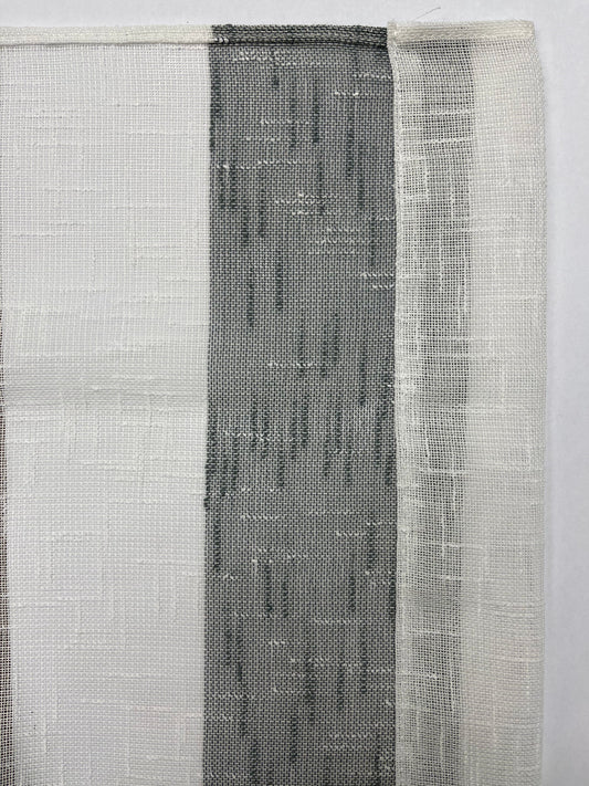 Ebe net curtain, grey, 50x160 cm