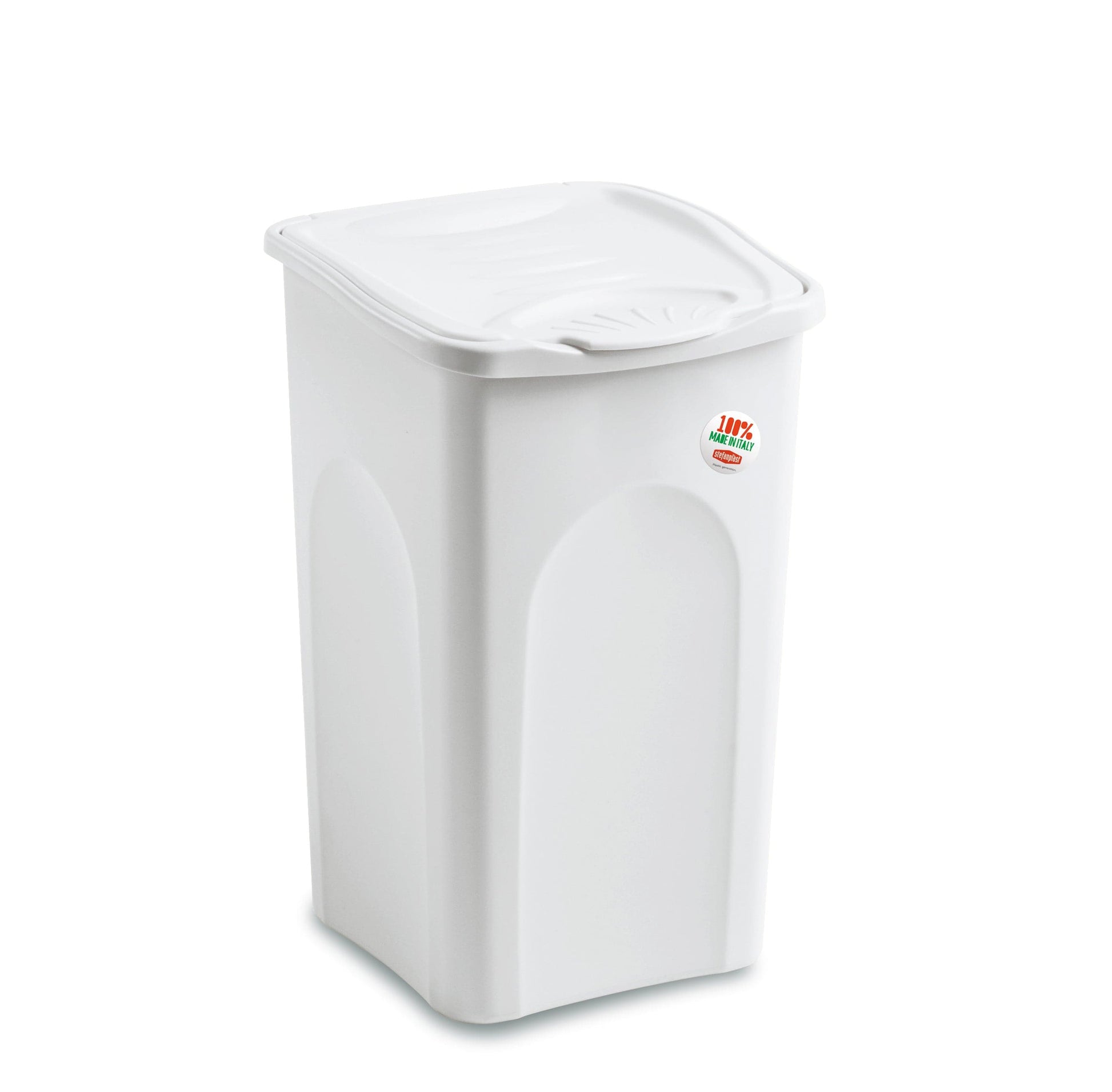 Bricocenter LAUNDRY BASKET SPRING LT.50 CLOSED WHITE